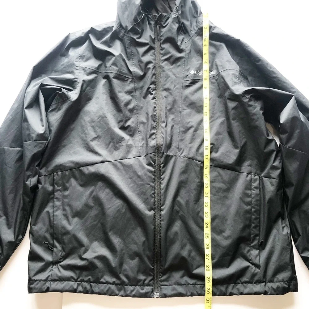 Columbia Jacket Mens XL Wallowa Park Interchange Black Omni-Tech Shell Coat